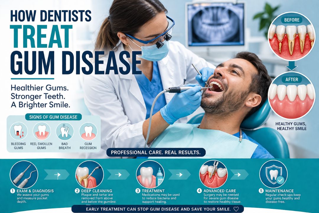 How Dentists Treat Gum Disease